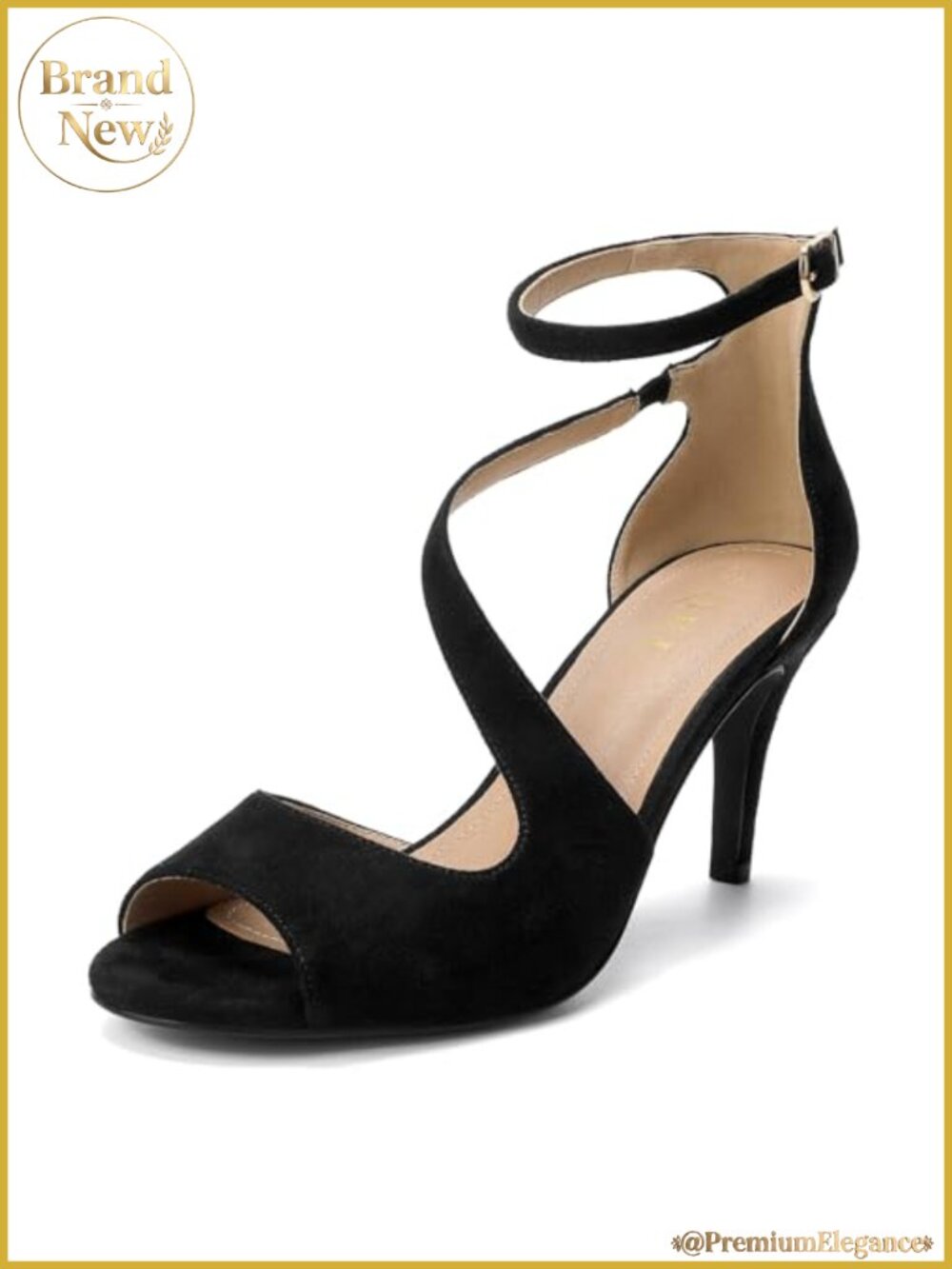 Women's High Heels Open Toe Heeled Sandals Ankle Strap